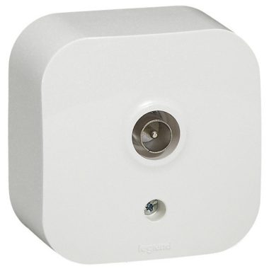 LEGRAND 782415 Forix IP20 falon kívüli TV antenna-csatlakozóaljzat, végzáró fehér