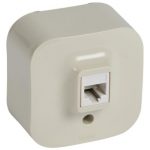  LEGRAND 782444 Forix IP20 falon kívüli 1x RJ11 telefon-csatlakozóaljzat bézs