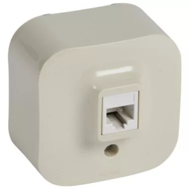 LEGRAND 782444 Forix IP20 falon kívüli 1x RJ11 telefon-csatlakozóaljzat bézs