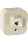 LEGRAND 782454 Forix IP20 falon kívüli 1x RJ45 Cat. 5e UTP informatikai csatlakozóaljzat bézs