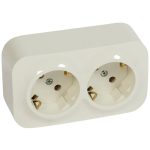   LEGRAND 782463 Forix IP21 sínezett 2x2P+F dugalj csatlakozóaljzat, bézs