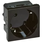   LEGRAND 79355 Program Mosaic 2P + F socket rotated 45 °, black