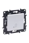 LEGRAND 863110 Niloé Step egypólusú nyomó jelzőfénnyel, csengőjellel, fehér
