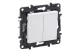 LEGRAND 863112 Niloé Step kettős nyomó, 6A, fehér