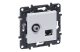 LEGRAND 863177 Niloé Step "F" típusú TV aljzat + RJ45 Cat. 6 UTP aljzat, fehér