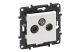 LEGRAND 863179 Niloé Step TV-R-SAT végzáró aljzat (10 dB), fehér - 4