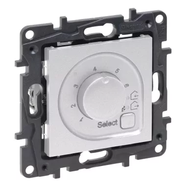 LEGRAND 863342 Niloé Step szobatermosztát padlófűtéshez, 16A, alumínium