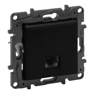 LEGRAND 863567 Niloé Step RJ45 Cat.6A UTP aljzat, fekete LEGRAND 863567 Niloé Step RJ45 Cat.6A UTP aljzat, fekete