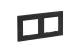 LEGRAND 863792 Niloé Step 2-es keret, sötét szürke
