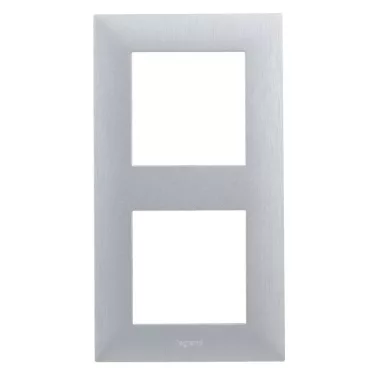 LEGRAND 863892 Niloé Step 2-es keret, csiszolt alumínium