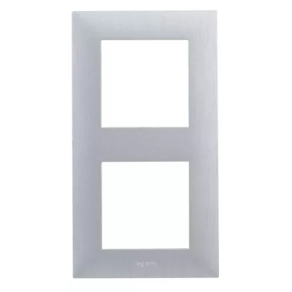 LEGRAND 863892 Niloé Step 2-es keret, csiszolt alumínium