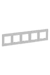 LEGRAND 863895 Niloé Step 5-ös keret, csiszolt alumínium