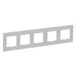 LEGRAND 863895 Niloé Step 5-ös keret, csiszolt alumínium