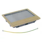   LEGRAND 88007 Sárgaréz fedél 12/18 modulos standard padlódobozhoz, max. 8mm burkolattal