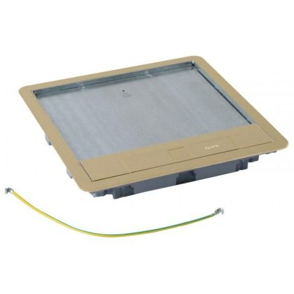   LEGRAND 88008 Brass cover for 16/24 modular standard floor box, max. With 8mm cover
