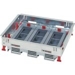   LEGRAND 88020 12 (3x4) modulos, horizontális, állítható magasságú standard padlódoboz, Mosaic-kal szerelvényezhető