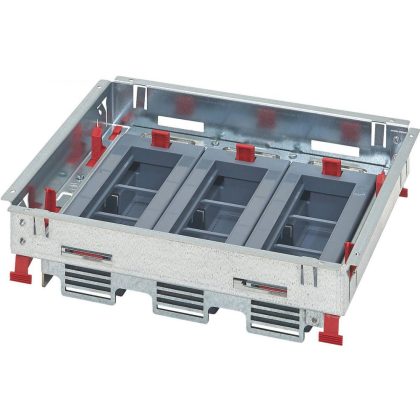   LEGRAND 88020 12 (3x4) modular, horizontal, height-adjustable standard floor box, can be mounted with Mosaic
