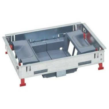 LEGRAND 88025 16 (2x8) modulos, vertikális, állítható magasságú standard padlódoboz, Mosaic-kal szerelvényezhető