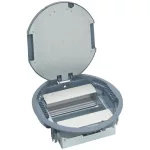   LEGRAND 88127 12 modulos merőleges, állítható magasságú kerek padlódoboz, Mosaic-kal szerelvényezhető