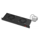   LEGRAND EC1U2V ventilátor 1U-19" 2 ponton rögzíthető csavarral MÉLY: 150 2 ventillátoros + termosztát fekete Estap