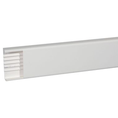 LEGRAND 010469 Univerzális DLP kábelcsatorna, 195 x 50 mm, 180 mm-es hajlékony fedéllel, válaszfal nélkül, 2 m, fehér
