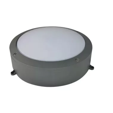 TRACON LFV40NW Védett fali LED lámpatest, porszórt, szürke 100-240 VAC, 40 W, 3000 lm, D=276 mm, 4000 K, IP65, EEI=G