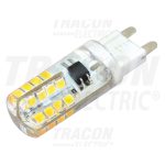   TRACON LG9S3NW Szilikon házas LED fényforrás 230 VAC, 3 W, 4000 K, G9, 180 lm, 360°, EEI=A+