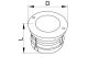 TRACON LGL12W LED taposólámpa 100-240 VAC, 12 W, 840 lm, 4500 K, 50000 h, EEI=G - 2