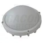 TRACON LHLK12W Fém LED hajólámpa, kerek, fehér