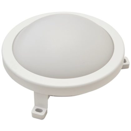   TRACON LHLMK6NW LED lamp with plastic cover, round shape 230 V, 50 Hz, 6 W, 420 lm, 4000 K, IP54, EEI = A