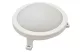 TRACON LHLMK6NW LED lamp with plastic cover, round shape 230 V, 50 Hz, 6 W, 420 lm, 4000 K, IP54, EEI = A