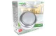 TRACON LHLMKS8NW Plastic boat LED lamp with silver frame, round 230 V, 50 Hz, 8 W, 4000 K, 560 lm, IP54, ABS + PC, EEI = A