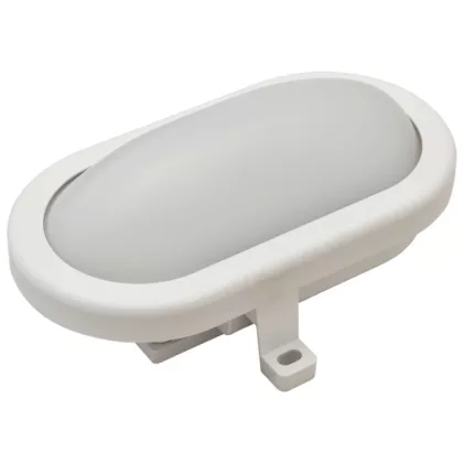 TRACON LHLMO12NW Műanyag házas LED hajólámpa, ovális forma 230 V, 50 Hz, 12 W, 840 lm, 4000 K, IP54, EEI=G