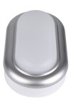 TRACON LHLMOS8NW Műanyag házas LED hajólámpa ezüst kerettel, ovális 230 V, 50 Hz, 8 W, 400