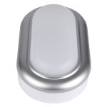 TRACON LHLMOS8NW Műanyag házas LED hajólámpa ezüst kerettel, ovális 230 V, 50 Hz, 8 W, 400