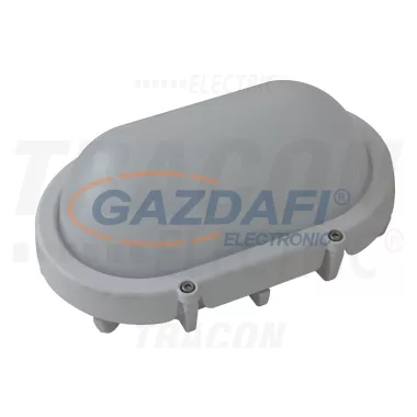 TRACON LHLO8W Fém LED hajólámpa, ovális, fehér 220-240V AC,8W, 4000K, IP65, 640lm, EEI=A