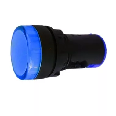 S&G LED-es jelzőlámpa, kék, 22mm, 230V