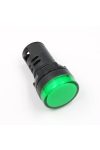 S&G LED-es jelzőlámpa, zöld, 22mm, 230V