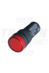 TRACON LJL16-AC230R ledes jelzőlámpa, piros, 230V AC, d=16mm