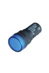TRACON LJL16-BA LED-es jelzőlámpa, kék 12V AC/DC, d=16mm