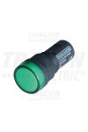 TRACON LJL16-GA LED-es jelzőlámpa, zöld 12V AC/DC, d=16mm