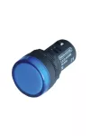 TRACON LJL22-ACDC24B LED-es jelzőlámpa, kék 24V AC/DC, d=22mm