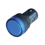TRACON LJL22-BA LED-es jelzőlámpa, kék 12V AC/DC, d=22mm