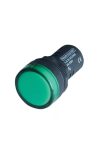 TRACON LJL22-DC230G LED-es jelzőlámpa, zöld 230V DC, d=22mm