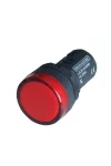 TRACON LJL22-RD LED-es jelzőlámpa, piros 48V AC/DC, d=22mm