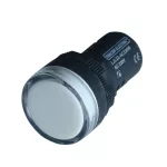 TRACON LJL22-WF LED-es jelzőlámpa, fehér 400V AC, d=22mm