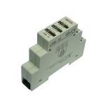   ZAMEL LKM-01-40 háromfázisú hálózati feszültség jelző, 2,8 mA, sárga, zöld, piros Led