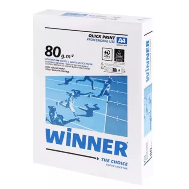 Másolópapír A4, Winner (Fénymásolópapír A4)  80g/m2, 500lap/csomag