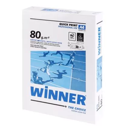   Másolópapír A4, Winner (Fénymásolópapír A4)  80g/m2, 500lap/csomag