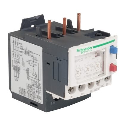   SCHNEIDER LR97D07M7 Elektronikus relé D mágneskapcsoló, 1.2-6 A, 220VAC